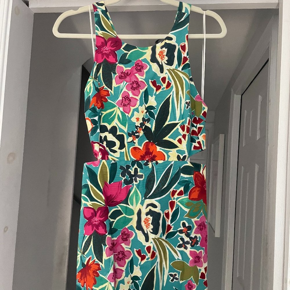 NWT Zara Floral Print Mini Dress, sz M